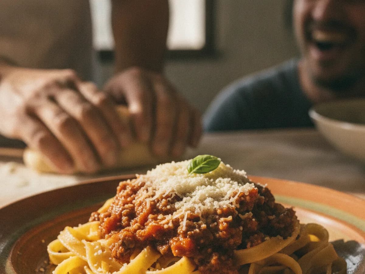 Tagliatelle al sugo di Rosa